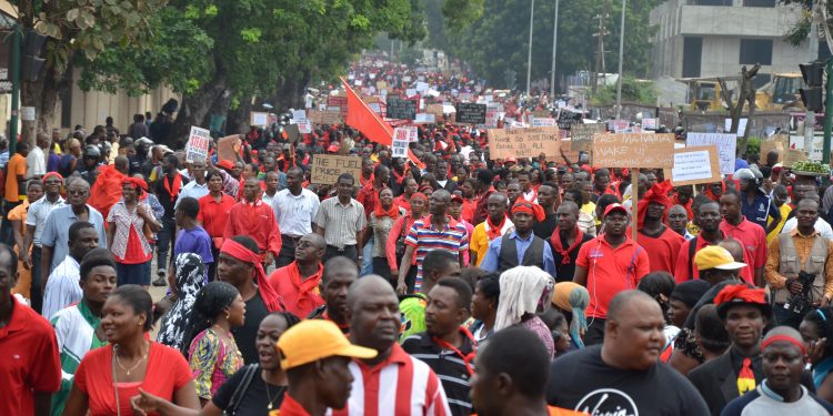 3 day strike: Business districts in Accra grind to a halt