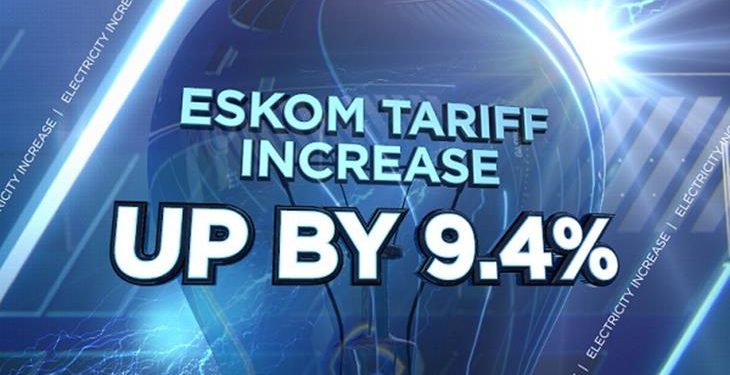 South Africa regulator allows Eskom to raise tariffs by 9.4 pct in 2016/17