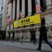File Photo: The Snapchat logo is seen on a banner outside the New York Stock Exchange (NYSE) in New York City, U.S., November 16, 2016.  REUTERS/Brendan McDermid/File Photo