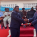 Outgoing GRA boss; George Blankson (L) handing over the mantle to Kofi Nti (R)