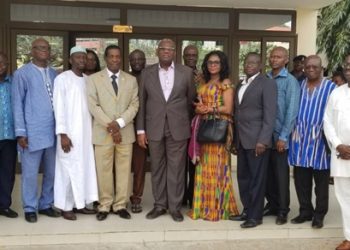 Energy Minister, Boakye Agyarko with Board of Volta Resettlement Fund